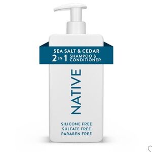 NWT Native Sea Salt & Cedar 2-in-1 Shampoo & Conditioner - For Men & Women